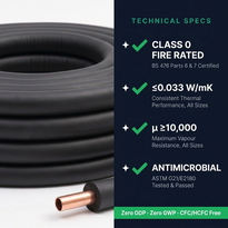 Isopipe Rubber Pipe Insulation 15M Coil Lagging