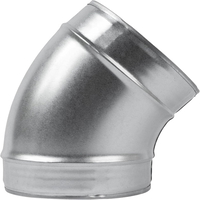 Stornch 45 Degree Vent Elbow No Seal -  Galvanised Steel Duct Fitting