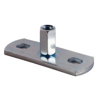Surefix Back Plate Pipe Support Bracket (Box Quantities) - M10 x Chrome