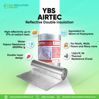 YBS Airtec Reflective Foil Double Bubble Insulation 