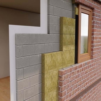 Rockwool Full Fill Mineral Wool Cavity Insulation Batts (All Sizes) - 1200mm x 455mm  x 50mm (12)
