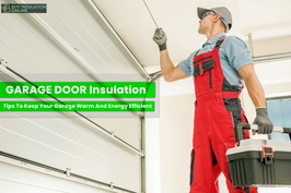 Garage door insulation