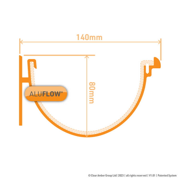  Aluminium Gutter