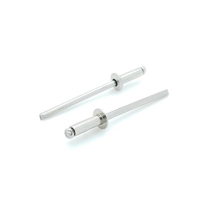 Uxcell 100-Pack 3/16" X 3/4" Blind Rivets – Round Head, Zinc-Plated Carbon Steel, Black, Multi-Grip For Metal & DIY