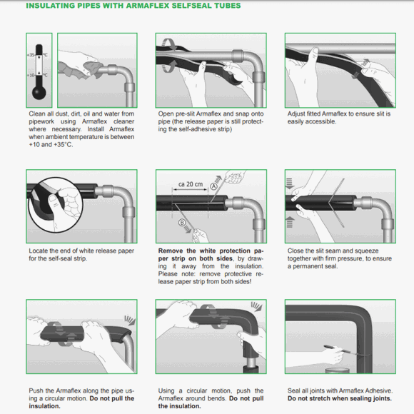 Armacell pipe insulation