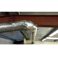 Tecsound FT55 AL - Acoustic Pipe Wrap - Acoustic Duct Insulation - 5.5M x 1.2M x 12.5mm 