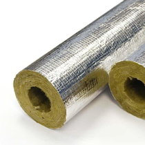 Rockwool Pipe Insulation - Rocklap Aluminium Foil Faced Pipe Lagging