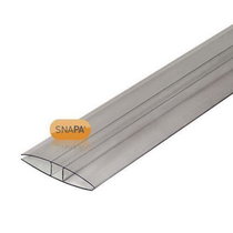 Snapa Clear Polycarbonate H Section - Polycarboante Sheeting