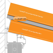 Alukap-SS Low Profile Wall Bar - Self-Supporting Glazing Bar