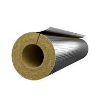 Rockwool Pipe Insulation - Rocklap Aluminium Foil Faced Pipe Lagging