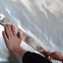 Novia Metallised BOPP Tape - 65mm x 50M Foil Tape