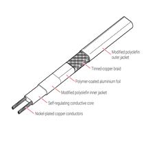 NVent Raychem Self-Regulating Trace Heating Cable For Hot Water Maintenance