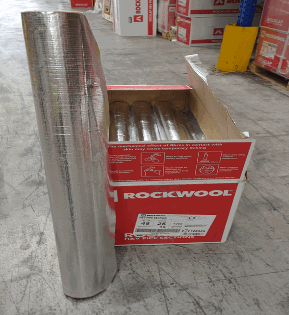 Rockwool pipe insulation