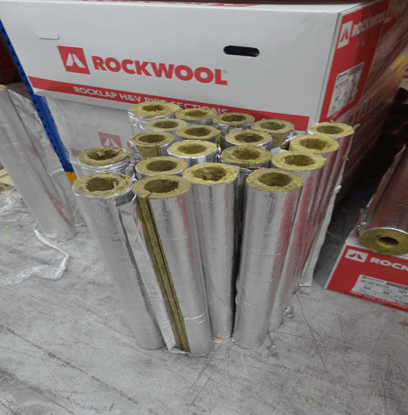 Rockwool pipe insulation