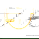 Aluflow Aluminium Gutter Union - Deep Flow