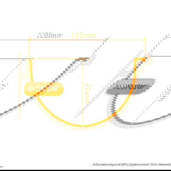 Aluflow Aluminium Gutter Union - Deep Flow