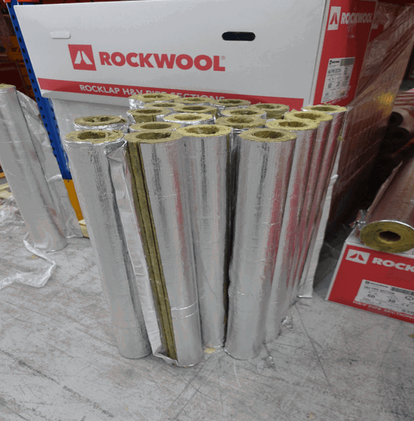 Rockwool pipe insulation