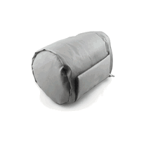Flanged Valve Insulation Jackets (All Sizes) - 1/2 Inch (15mm) - Black - External Jacket