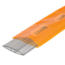Snapa Clear Polycarbonate H Section - Polycarboante Sheeting