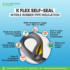 Self seal pipe insulation